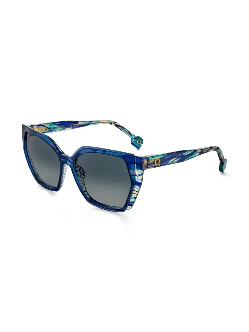 New Etnia Barcelona Women's Sunglasses Blue Acetate Frame SYLYS BL 57
